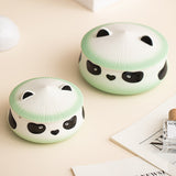 Adorable Panda Ashtray with Lid Ceramic Cute Cool Pottery Porcelain Ash Tray Covered Lidded Smokeless Windproof Portable