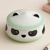 Adorable Panda Ashtray with Lid Ceramic Cute Cool Pottery Porcelain Ash Tray Covered Lidded Smokeless Windproof Portable