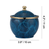 Brass Ashtray with Lid Luxury Design Dimension