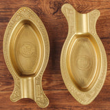 Brass Cigar Ashtray Fish Shape Minimalist Metal Cool Ash Tray