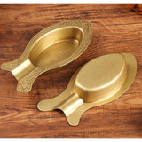 Brass Cigar Ashtray Fish Shape Minimalist Metal Cool Ash Tray