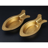 Brass Cigar Ashtray Fish Shape Minimalist Metal Cool Ash Tray