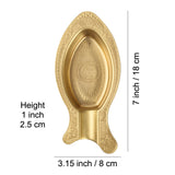 Brass Cigar Ashtray Fish Shape Minimalist Metal Cool Ash Tray