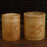 Car Ashtray with Lid Bamboo cool rustic covered lidded smokeless outdoor ash tray