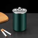 Car Ashtray with Lid Metal Stainless Steel Smokeless Windproof Covered Lidded