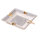 Ceramic Cigar Ashtray European Enamel Style Cool Ash Tray