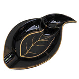 Ceramic Pipe Ashtray Large Black Cool Ash Tray