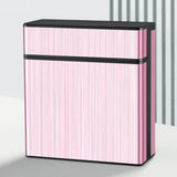 Pink large-capacity cigarette case on white background