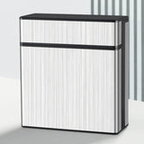 Silver large-capacity cigarette case on white background