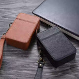 Cigarette Pouch with Lighter Holder and Wrist Strap