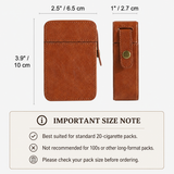 Cigarette Pouch with Lighter Holder and Wrist Strap