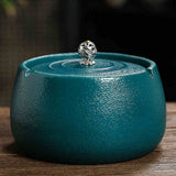 Cool Outdoor Ashtray for Patio with Lid Ceramic Cute Lidded Covered Smokeless Ash Tray