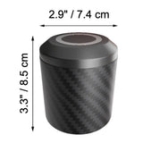 Cool Car Ashtray Black Covered Lidded Windproof Smokeless Ash Tray