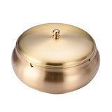 Copper Outdoor Ashtray with Lid Cool Covered Lidded Smokeless Windproof Ash Tray