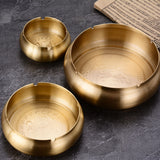Copper Outdoor Ashtray with Lid Cool Covered Lidded Smokeless Windproof Ash Tray