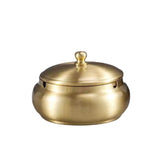 Copper Outdoor Ashtray with Lid Cool Covered Lidded Smokeless Windproof Ash Tray