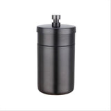 metal ashtray with lid stainless steel covered ash tray for car outdoor cool smokeless windproof black