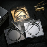clear and gold crystal ashtrays square design premium display