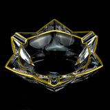 Crystal Glass Ashtray Extra Large Cool Outdoor Ash Tray Heavy Cigarette Cigar