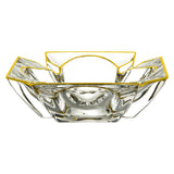 Crystal Glass Ashtray Extra Large Cool Outdoor Ash Tray Heavy Cigarette Cigar