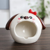 Cute Animal Ashtray Windproof Decorative Ash Tray Ceramic