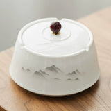 Cute Covered Ashtray with for Patio Ceramic Lidded Smokeless Cool Vintage Ash Tray Decorative