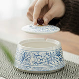 Cute Covered Ashtray with for Patio Ceramic Lidded Smokeless Cool Vintage Ash Tray Decorative
