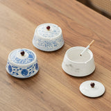 Cute Covered Ashtray with for Patio Ceramic Lidded Smokeless Cool Vintage Ash Tray Decorative