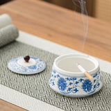 Cute Covered Ashtray with for Patio Ceramic Lidded Smokeless Cool Vintage Ash Tray Decorative