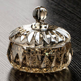 Cute Glass Ashtray with Lid Smokeless Covered Lidded Ash Tray Windproof