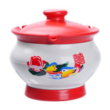 Cute Lidded Ashtray Resin Lovely Duck Couple Covered Ash Tray with Lid