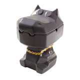 Gray dizzy hippo ceramic ashtray with lid for tabletop smoking accessories