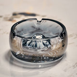 Elegant Crystal Glass Round Ashtray Cool Ash Tray Minimalist