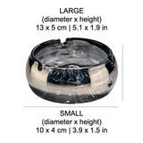 Elegant Crystal Glass Round Ashtray Cool Ash Tray Minimalist