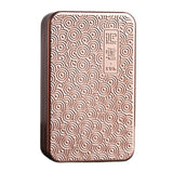 Embossed Metal Cigarette Case with Concealed Latch