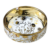 European Luxury Ceramic Ashtray Baroque-Inspired Design Ash Tray Porcelain