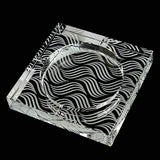 Glass Ashtray for Cigarettes Square
