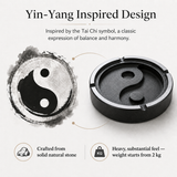 Heavyweight natural stone ashtray feature image showing 2 kg solid build