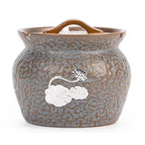 Japanese Ceramic Ashtray with Lid Lotus Design Decorative Ash Tray