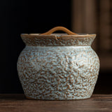 Japanese Ceramic Ashtray with Lid Lotus Design Decorative Ash Tray