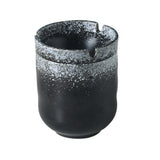 Japanese Retro Ashtray with Funnel Lid Ceramic Cool Cute Ash Tray windproof covered lidded