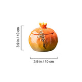 Lidded Ashtray Ceramic Pomegranate Decorative Cool Cute Ash Tray Covered Windproof Smokeless