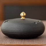 Lidded Ashtray Ceramic Windproof Outdoor Smokeless Cute Cool Elegant Ash Tray with Lid