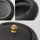 Lidded Ashtray Ceramic Windproof Outdoor Smokeless Cute Cool Elegant Ash Tray with Lid