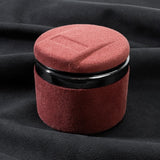 Maroon LED car ashtray with lid