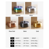 Lidded Outdoor Ashtray Smokeless Ash Tray Stainless Steel Cool Cute Covered Windproof Metal