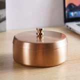 Lidded Outdoor Ashtray Smokeless Ash Tray Stainless Steel Cool Cute Covered Windproof Metal