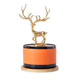Luxury Deer Statue Ashtray with Lid Covered Lidded Smokeless Cool Ash Tray