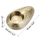 Size image of antique gold vintage cigar ashtray