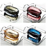 Luxury Faceted Crystal Glass Ashtray